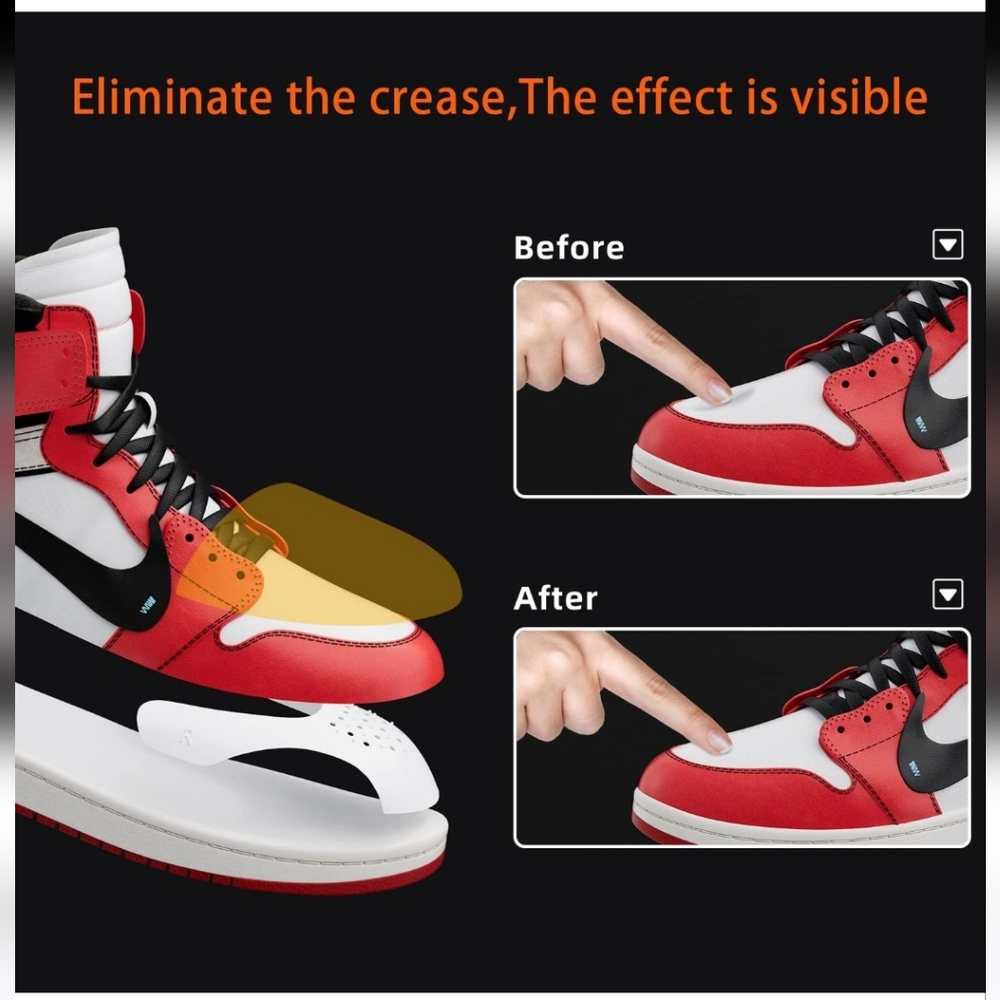 6pk Crease Protectors,Sneaker Shoes Protectors, Crease Guards to Hold The Shape - Picture 2 of 5